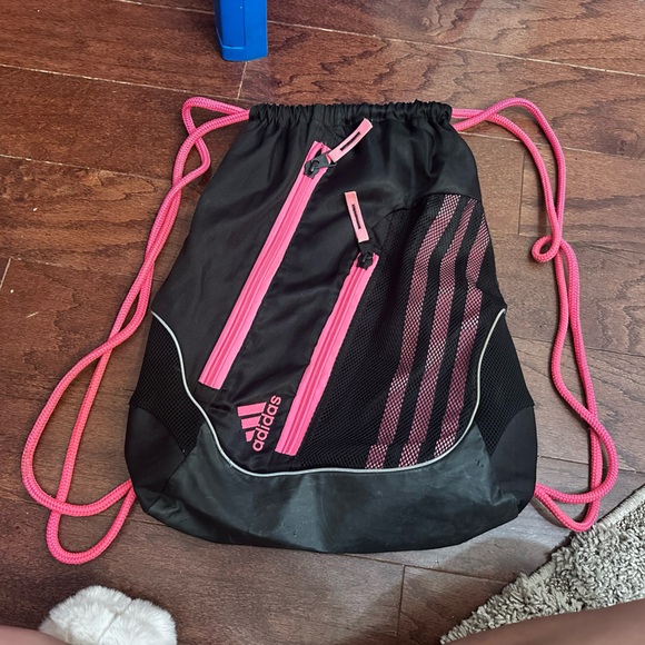 Adidas Black and Pink Gym Bag - Picture 1 of 3